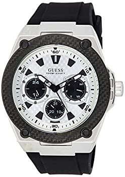 【中古】【輸入品・未使用】GUESS メンズ腕時計 アナログ表示 日本製クオーツ プラスチック バンド W1049G3