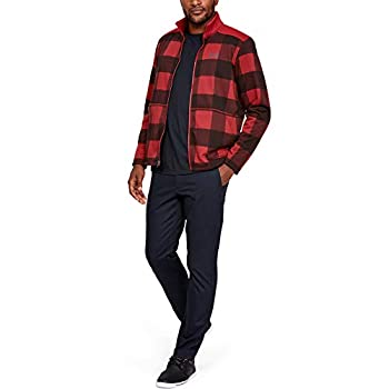 【中古】【インポート品・未当てはめる】Under Armour メンズ フィールドフリース フルジップパーカー S 赤いこと