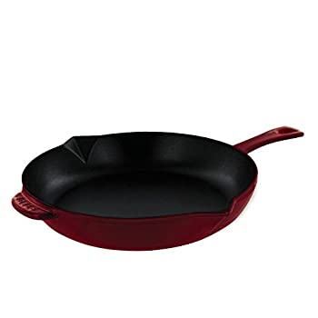 【中古】【輸入品・未使用】Staub 鋳鉄製10インチフライパン 10%ﾀﾞﾌﾞﾙｸｫｰﾃ% パープル 1222687