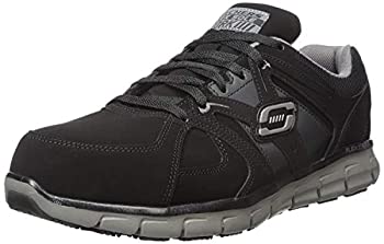 【中古】【インポート品・未当てはめる】Skechers for Work メンズ Synergy Ekron ウォーキングシューズ、黒いこと暗灰色、13 M US
