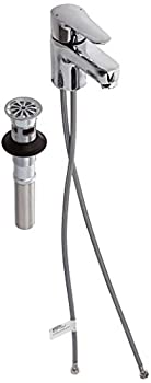 【中古】【インポート品・未当て嵌める】Kohler k-97283???4-cp光輝Cr7月デッキマウントバスルーム水道の栓withメタルグリッドドレインアセンブリ