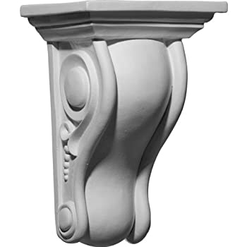 【中古】【インポート品・未当て嵌める】Ekena Millwork COR06X05X10HO-CASE2 幅6 5/8in x 奥ぶかさ5 1/4in x 高さ10in Holmdel 柔らかいなスクロールコーベル(2個容器に並べる) COR06
