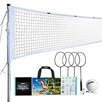 【中古】【インポート品・未当て嵌める】Franklin Sports 排球\u0026バドミントンジャズバンド仕掛ける - ポータブルバックヤードバレーボール\u0026バドミントンサイバー空間仕掛ける - 排球、ラ