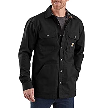 【中古】【輸入品・未使用】Carhartt メンズ ルーズフィット リップストップ フランネル裏地 スナップフロント シャツジャケット US サイズ: X-Large カラー: ブラック｜スカイマーケットプラス 44,632円