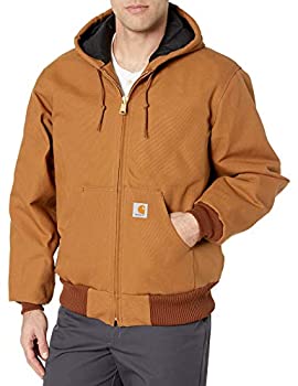 【中古】【輸入品・未使用】(カーハート)carhartt メンズ J140 裏キルティング ダックアクティブパーカー carhartt BROWN アメリカ製 (US/L)