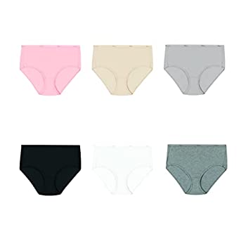 【中古】【輸入品・未使用】Hanes PP40AD Womens No Ride Up Cotton Brief, Skintone - Size 7