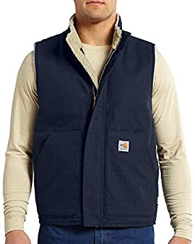 【中古】【輸入品・未使用】Carhartt メンズ 防炎モックネック シェルパ裏地 ベスト US サイズ: Small カラー: ブルー