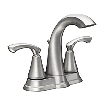 【中古】【輸入品・未使用】Moen WS84876SRN Tiffin 2ハンドル ハイアーク バスルーム蛇口 スポットレジスタント つや消しニッケル