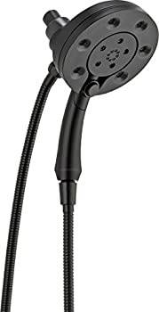 【中古】【輸入品・未使用】デルタ58472?2.5?GPM in2ition 2イン1マルチ機能シャワーヘッドと手シャワーW、 58472-BL 1