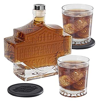 【中古】【輸入品・未使用】5-pc。ハーレーダビッドソンBar & Shield Whiskey Decanter Set|スカイマーケットプラス