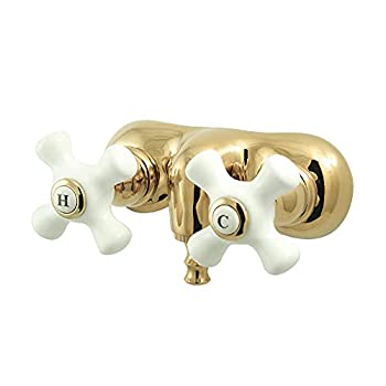 【中古】【輸入品・未使用】Kingston Brass CC49T2 壁掛けヴィンテージレッグタブフィラー 光沢真鍮|スカイマーケットプラス