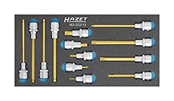 【中古】【輸入品・未使用】HAZET 163から222/13の内部セレーションプロフィールXZNドライバーソケットセット - CVD-錫コート