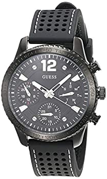 【中古】【インポート品・未当て嵌める】GUESS メンズ 冷コーニックU1025L3ケイ素樹脂日本クォーツファッションウォッチ 黒いこと