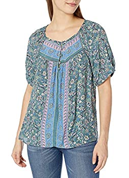 【中古】【輸入品・未使用】Lucky Brand SHIRT シャツ レディース US サイズ: Medium カラー: グリーン｜スカイマーケットプラス