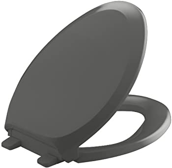 【中古】【輸入品・未使用】KOHLER K-4713-58 フレンチカーブ 静かに閉まる グリップタイトバンパー付き 細長い便座 サンダーグレー|スカイマーケットプラス