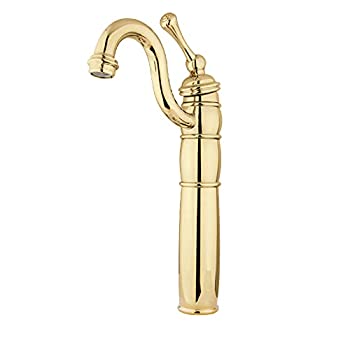 【中古】【輸入品・未使用】キングストン真鍮kb142。BL Heritage Vessel蛇口デッキプレート、メタルレバーH、 6-1/8-Inch KB1422BL 1