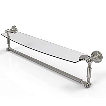 【中古】【インポート品・未当て嵌める】Allied Brass DT-33結核症/24-SN Glass Shelf with Towel Bar%ｶﾝﾏ% 60糎 x 13糎%ｶﾝﾏ% Satin Nickel