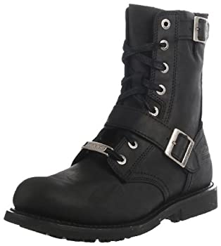 【中古】【輸入品・未使用】[Harley-Davidson] Men's Ranger Black 8-Inch Leather Boots%ｶﾝﾏ% Side Buckles. D95264｜スカイマーケットプラス