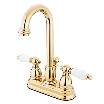 【中古】【インポート品・未当てはめる】Kingston Brass KB3612PL Two Handle 4 インチ. Centerset Lavatory Faucet with Retail Pop-up