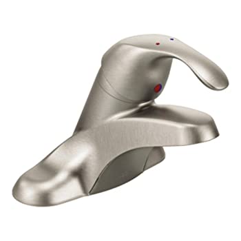 【中古】【輸入品・未使用】Moen 8430?CBN COMMERCIAL m-bition 4-inch Centerser洗面所蛇口with 3-inchレバーハンドル、1.5-gpm、クラシックつや消しニッケル