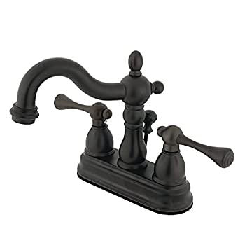【中古】【輸入品・未使用】キングストン真鍮ks1605bl Heritageセンターセット洗面所蛇口真鍮ポップアップ付き、オイルはブロンズ|スカイマーケットプラス