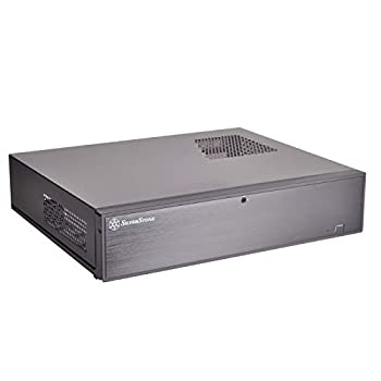 【中古】【インポート品・未当てはめる】SilverStone Technology Tek 軽銀 向こう正面部屋の入り口/スチール写真上半身 マイクロ ATX 媒体真っただ中/HTPC 容れもの ML04B-USA