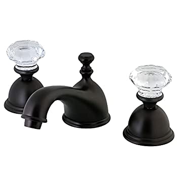 【中古】【輸入品・未使用】Kingston Brass KS3965WCL Celebrity Widespread Lavatory Faucet with Crystal Handle, Oil Rubbed Bronze|スカイマーケットプラス