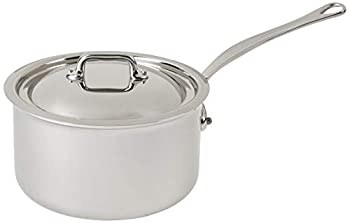 【中古】【輸入品・未使用】Mauviel Made In France M'Cook 5 Ply Stainless Steel 5210.19 2.7 Quart Saucepan with Lid%ｶﾝﾏ% Cast Stainless Steel Handle by Mauviel｜スカイマーケットプラス
