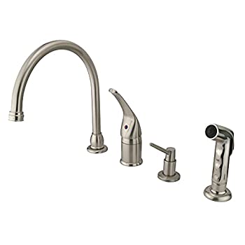 【中古】【輸入品・未使用】Kingston Brass KB828K8 Single Handle Kitchen Faucet with Soap Dispenser|スカイマーケットプラス