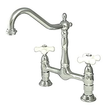 【中古】【輸入品・未使用】KB Heritage 8?%ﾀﾞﾌﾞﾙｸｫｰﾃ%キッチン蛇口no Sprayer 8-1/2-Inch KS1171PX 1