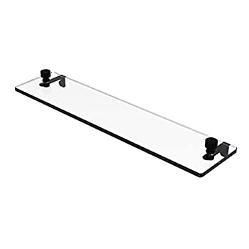 【中古】【インポート品・未当て嵌める】Foxtrot 22 Inch Glass Vanity Shelf with Beveled Edges - FT-1/22-BKM