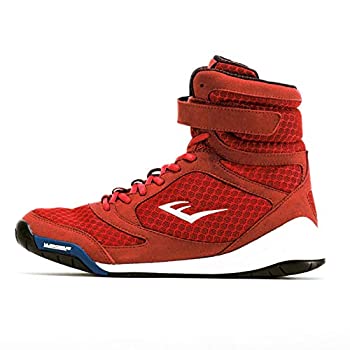 【中古】【輸入品・未使用】Everlast ニューエリート ハイトップ ボクシングシューズ - ブラック、ブルー、レッド%ｶﾝﾏ% レッド%ｶﾝﾏ% 24