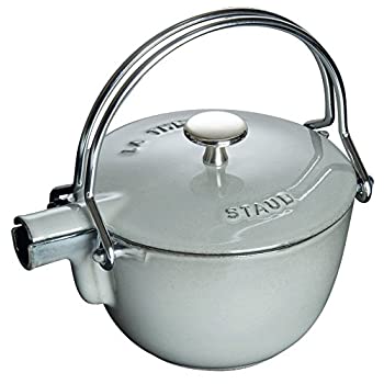 【中古】【インポート品・未当てはめる】Staubラウンドティーポット、1クォートグラファイトグレーby Staub