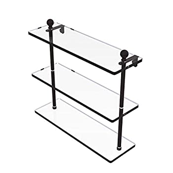 【中古】【輸入品・未使用】Allied Brass MA-5/16-ORB 16 x Triple Glass Shelf Oil Rubbed Bronze