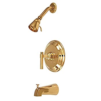 【中古】【輸入品・未使用】キングストン真鍮KB2632ML圧力バランスバスタブ＆シャワー蛇口 - 真鍮