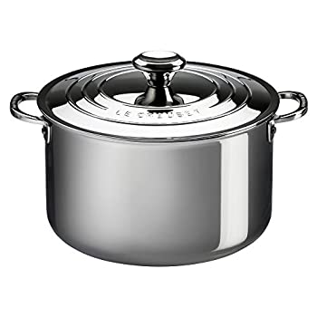 【中古】【輸入品・未使用】LE CREUSET ステンレススチール ストックポット ウィズリッド 24cm Stainless steel Stockpot with lid 24cm｜スカイマーケットプラス