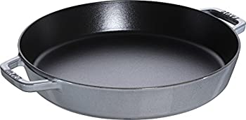 【中古】【インポート品・未当てはめる】Staub 13in グラファイトグレー ダブルハンドルスキレット