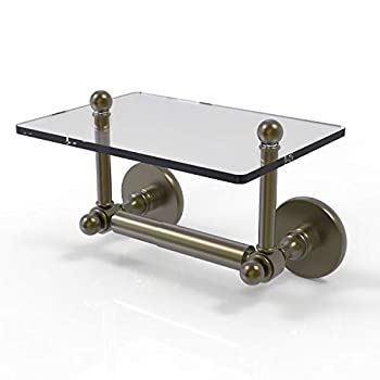 【中古】【輸入品・未使用】Prestige Skyline Collection Two Post Toilet Tissue Holder with Glass Shelf - P1000-GLT-24-ABR