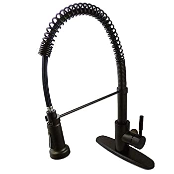 【中古】【輸入品・未使用】Kingston Brass GSY8885DL Gourmetier Concord 20cm Centerset Single Handle Kitchen Faucet with Pull-Out Sprayer%カンマ% Oil Ru|スカイマーケットプラス