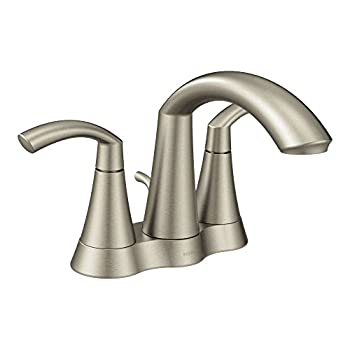 【中古】【インポート品・未当てはめる】Moen 6172bn Glyde 2手持ち部分高アークバスルーム水道の栓、無光沢Ni 6172BN 1