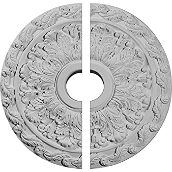【中古】【輸入品・未使用】Ekena Millwork 19?7?/ 8インチod X 3?5?/ 8インチID X 1?1?/ 4インチPスプリングリーフ天井Medallion CM19SP2 1