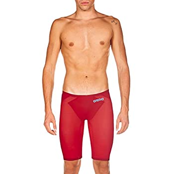【中古】【インポート品・未当て嵌める】Arena メンズ Powerskin Carbon Air2 ジャマー レーシングスーツ 30 赤いこと 競技水着-スポーツ・アウトドア