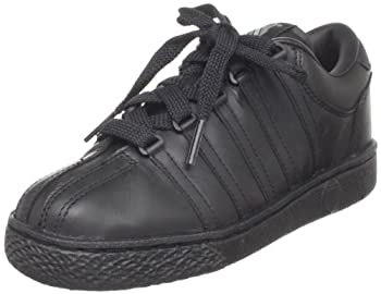 【中古】【インポート品・未当て嵌める】K-Swiss 501 古典派音楽 庭球シューズ (ごく小さいお子さん用) US 大きさ: 10.5 Wide Little Kid 色つや: 黒いこと