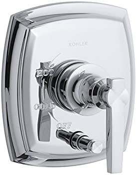 【中古】【輸入品・未使用】KOHLER T98759-4-CP Margaux Rite-Temp 圧力バランスバルブトリム プッシュボタン切替弁とレバーハンドル付き バルブは含まれません 光沢クロム|スカイマーケットプラス