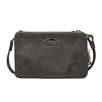 【中古】【輸入品・未使用】Travelon レディース US サイズ: 8.5%ﾀﾞﾌﾞﾙｸｫｰﾃ% x 5.5%ﾀﾞﾌﾞﾙｸｫｰﾃ% x 1.5%ﾀﾞﾌﾞﾙｸｫｰﾃ% カラー: グレー