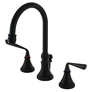 【中古】【輸入品・未使用】Kingston Brass KS2985ZL Two Handle 8 in. to 16 in. Widespread Lavatory Faucet with Brass Pop-up｜スカイマーケットプラス