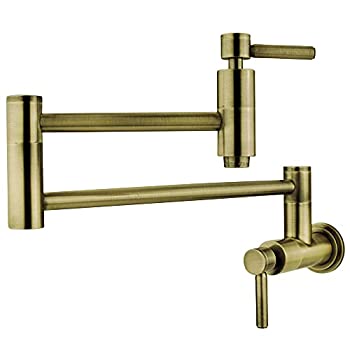 【中古】【インポート品・未当て嵌める】Kingston Brass KS810.DL コンコードウォールマウント水道の栓 メタルレバーハンドル付き添い人 13 inch Length KS8103DL 1 その他-インテリア・寝具・収納