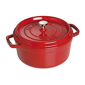 【中古】【インポート品・未当て嵌める】ストウブ 1102406 ラウンド ココット オーヴン 、 4 クオート 、 桜んぼう