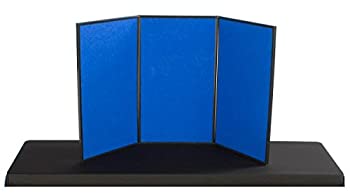 【中古】【インポート品・未当て嵌める】Displays2go 3-Panel Table Presentation Board%ｶﾝﾏ% 54 x 30 Inches%ｶﾝﾏ% Blue Velcro Fabric and White (3PV5430BLU) by Displays2go その他-日用品雑貨・文房具・手芸
