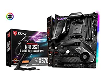 【中古】【輸入品・未使用】MSI MPG X570 GAMING PRO カーボンファイバー WIFI マザーボード (AMD AM4、DDR4、PCIe 4.0、SATA 6Gb/s、M.2、USB 3.2 Gen 2、AX Wi-Fi 6、HDMI